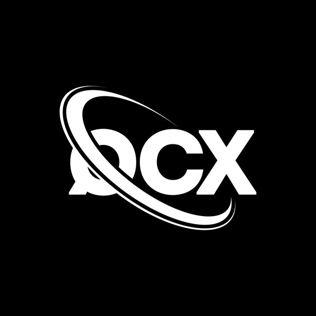Logotipo QCX letra QCX letra diseño del logotipo Iniciales QCX logotipo vinculado con círculo y mayúscula monograma logotipo QCX tipografía para negocios de tecnología y marca inmobiliaria