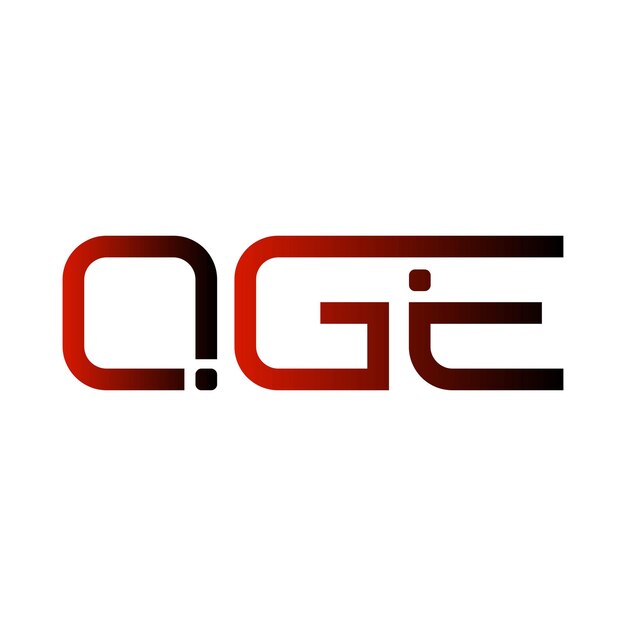 El logotipo de QGE es creativo, moderno, minimalista, inicial, monograma, símbolo, tipografía vectorial y diseño elegante de iconos.