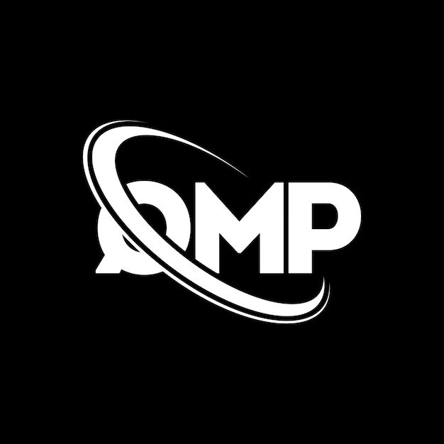 Logotipo de QMP: diseño de logotipo de letra QMP: iniciales, logotipo QMP vinculado con círculo y monograma en mayúscula.