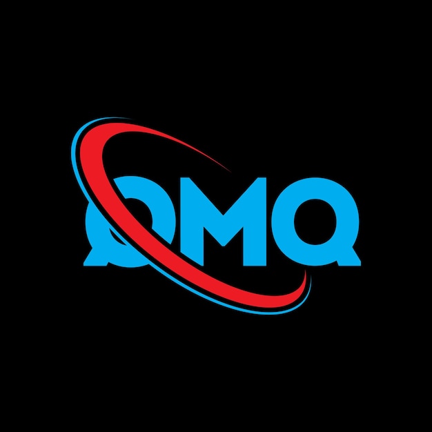 Logotipo de QMQ: diseño de logotipo de letra QMQ, iniciales, logotipo QMQ vinculado con círculo y mayúscula, logotipo de monograma, tipografía QMQ para negocios tecnológicos y marca inmobiliaria.