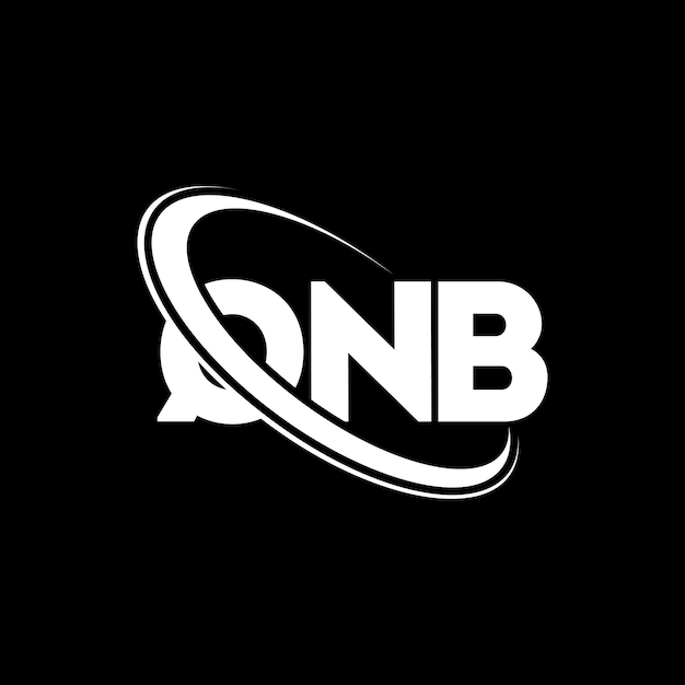 Vector el logotipo de qnb, la letra qnb, el diseño del logotipo de la carta qnb, las iniciales del logotipo qnb vinculadas con un círculo y un monograma en mayúscula, el logotipo qnc, la tipografía para el negocio tecnológico y la marca inmobiliaria.