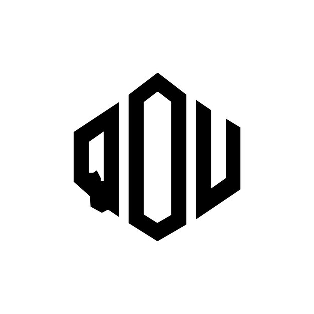 El logotipo QOV QOV letra QOV polígono QOV hexágono QOV cubo
