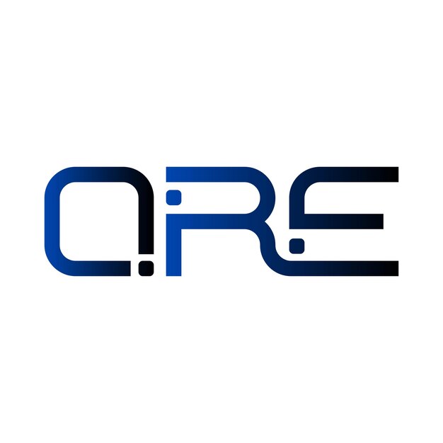El logotipo de QRE es creativo, moderno, minimalista, inicial, monograma, símbolo, tipografía vectorial y diseño elegante de iconos.