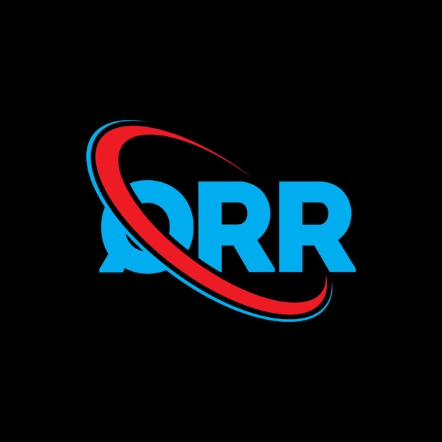 Vector logotipo qrr diseño de logotipo de letra qrr iniciales logotipo qrr vinculado con círculo y mayúscula logotipo monograma qrr tipografía para negocios tecnológicos y marca inmobiliaria