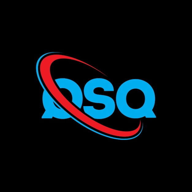 Logotipo de QSQ: diseño de logotipo de letra QSQ: iniciales: logotipo QSQ vinculado con círculo y mayúscula: logotipo de monograma: tipografía QSQ para negocios tecnológicos y marca inmobiliaria.