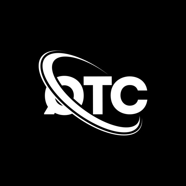El logotipo QTC, la letra QTC, el diseño del logotipo de la carta QTC, las iniciales, el logotipo de QTC vinculado con un círculo y un monograma en mayúsculas, la tipografía QTC para el negocio tecnológico y la marca inmobiliaria.