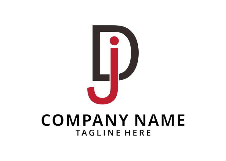 Vector un logotipo que diga el nombre jj en él