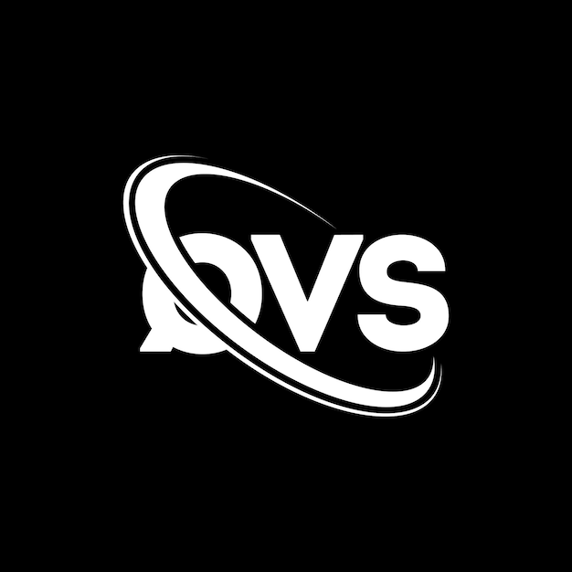 El logotipo QVS, la letra QVS, el diseño del logotipo de la carta QVS, las iniciales, el logotipo de QVS vinculado con círculo y mayúscula, el logo de monograma QVS, tipografía para negocios tecnológicos y marca inmobiliaria.