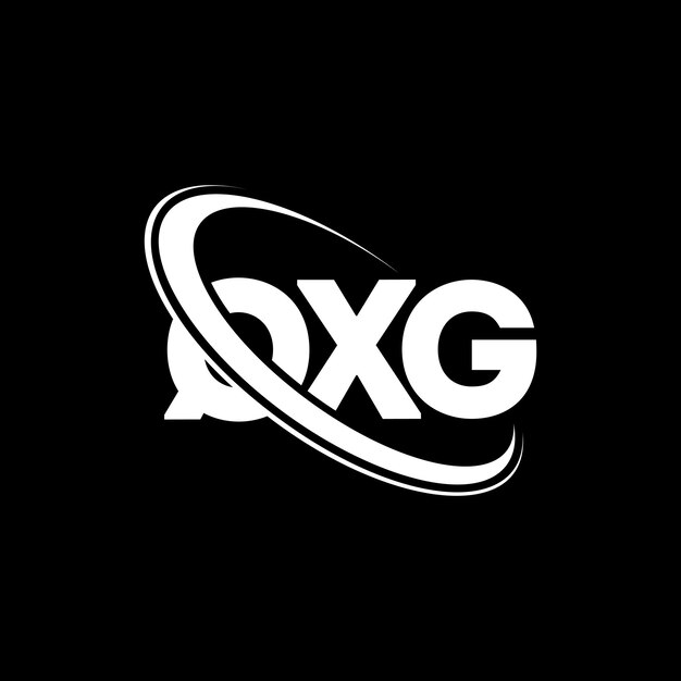 Logotipo QXG letra QXG diseño de logotipo de letra Iniciales Logo QXG vinculado con círculo y monograma en mayúsculas Logotipo Q XG tipografía para negocios tecnológicos y marca inmobiliaria
