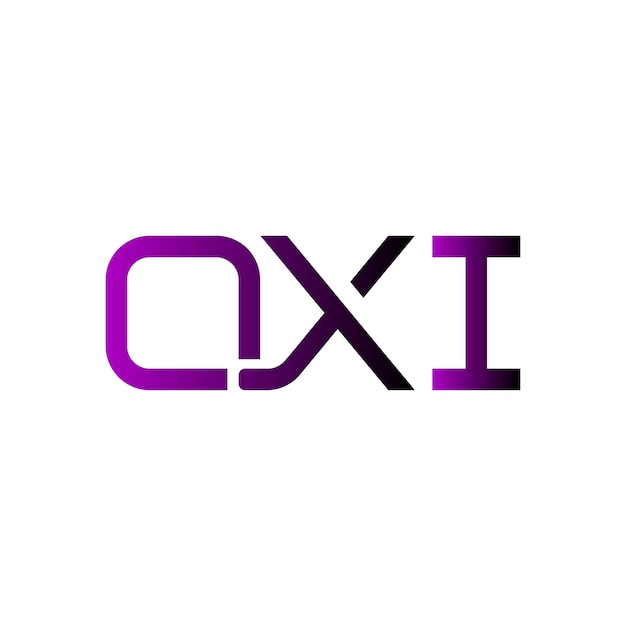 El logotipo de QXI es creativo, moderno, minimalista, inicial, monograma, símbolo, tipografía vectorial y diseño elegante de iconos.