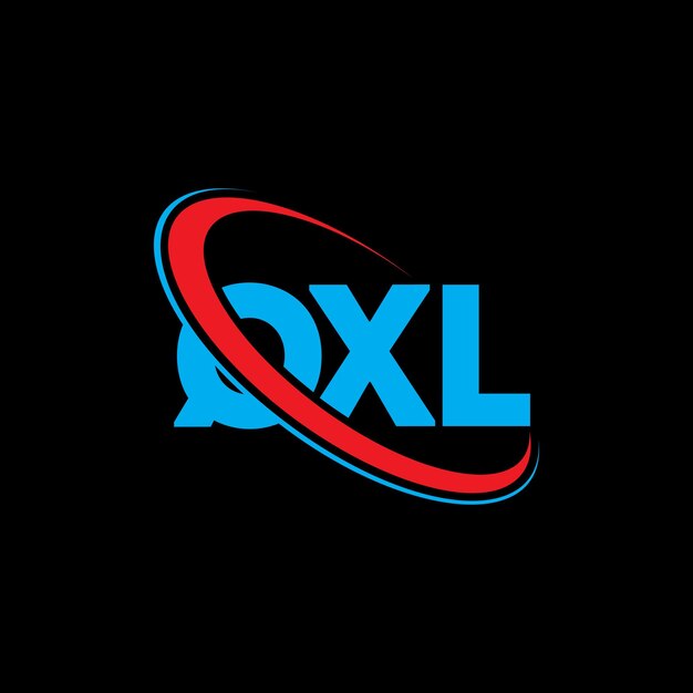 Logotipo QXL letra QXL diseño de logotipo de letra inicial QXL logotipo vinculado con círculo y mayúscula logotipo monograma QXL tipografía para negocios tecnológicos y marca inmobiliaria