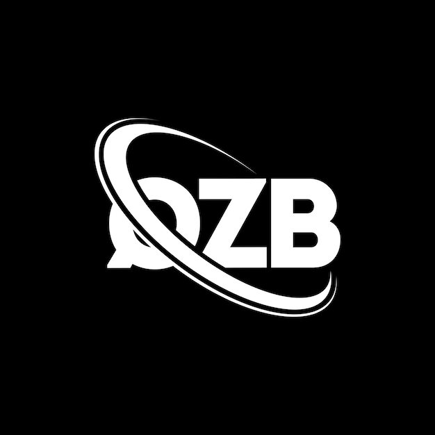 Logotipo QZB letra QZB diseño de letra logotipo Iniciales Logo QZB vinculado con círculo y mayúscula logotipo monograma QZB tipografía para negocios de tecnología y marca inmobiliaria