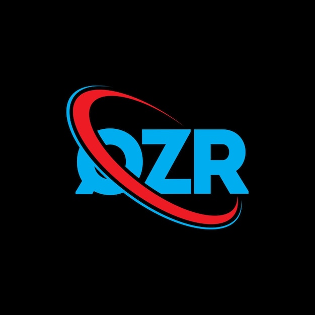 Logotipo QZR letra QZR diseño de la letra del logotipo Iniciales del logotipo de QZR vinculado con círculo y mayúscula logotipo del monograma QZR tipografía para negocios tecnológicos y marca inmobiliaria
