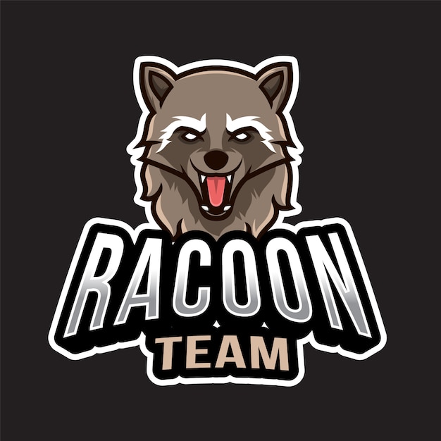 Logotipo de racoon esport