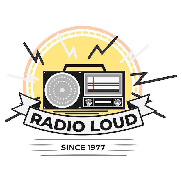 Vector logotipo de radio fuerte