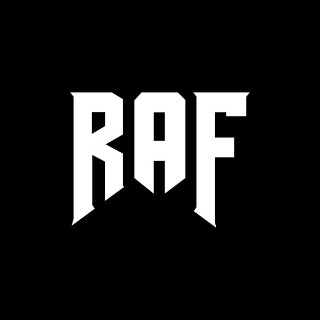 El logotipo de la RAF es una combinación de colores en blanco y negro, el logotipo del RAF es un vector, el icono del RAF es el alfabeto del RAF.