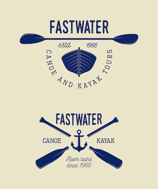 El logotipo del rafting
