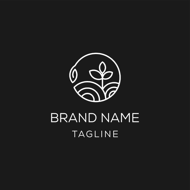 logotipo de la raíz del árbol. plantilla de logotipo de árbol natural