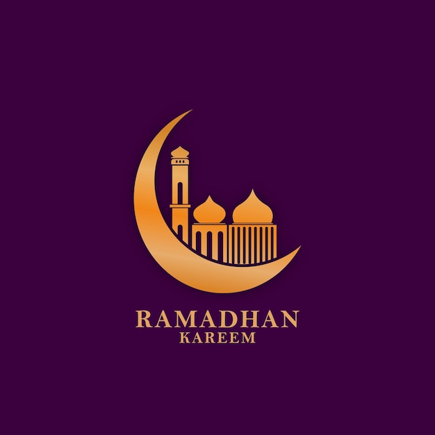 logotipo de ramadán kareem