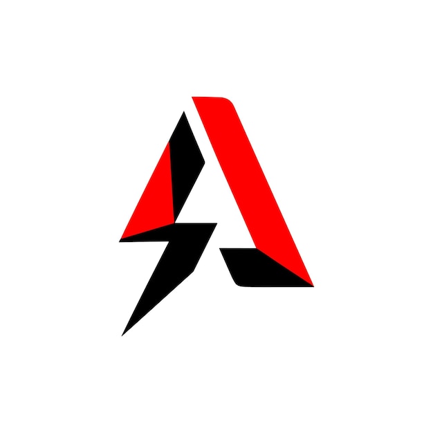 Logotipo A con rayo y letra A