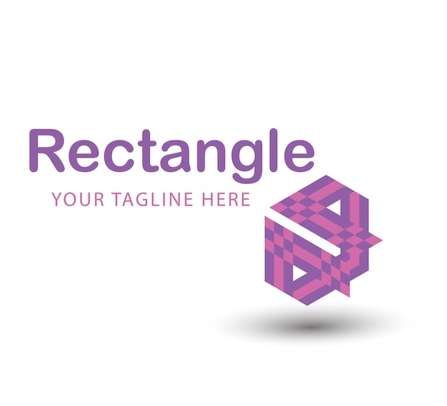 Logotipo de rectángulo colorido