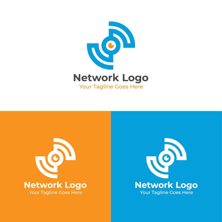 Vector el logotipo de la red digital