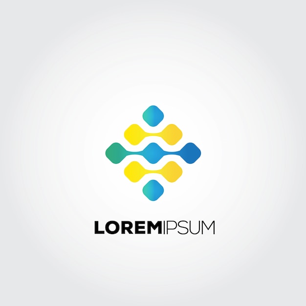 Logotipo de red geométrica