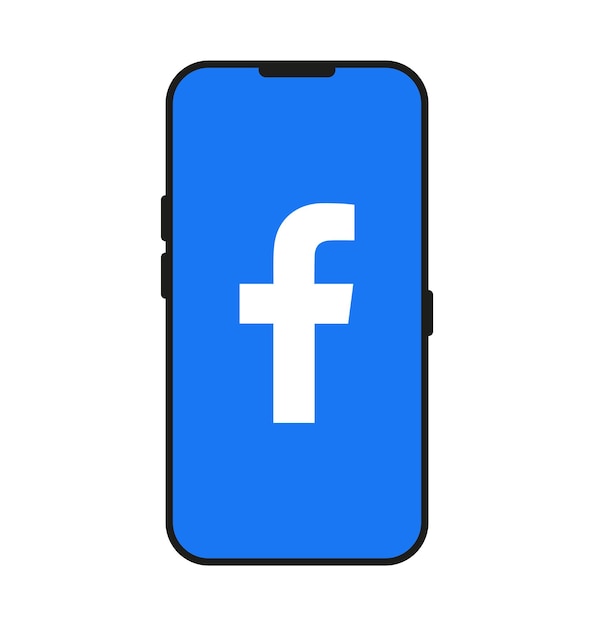 Logotipo de redes sociales en el teléfono.vector