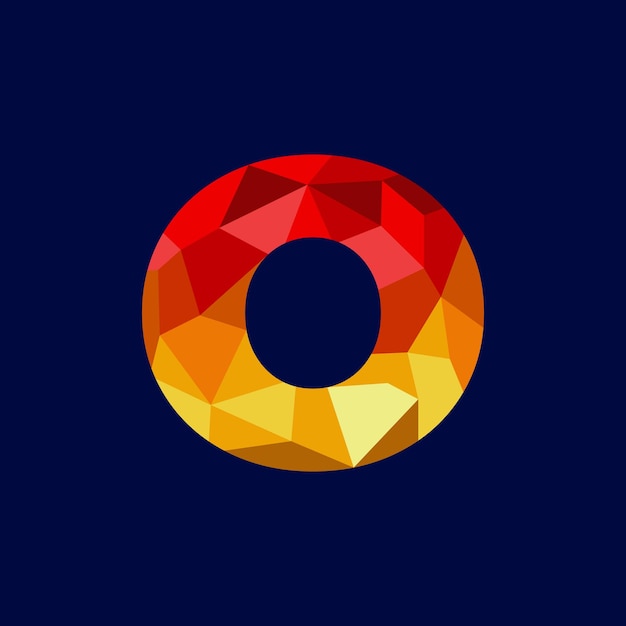 Logotipo redondeado naranja vectorial libre