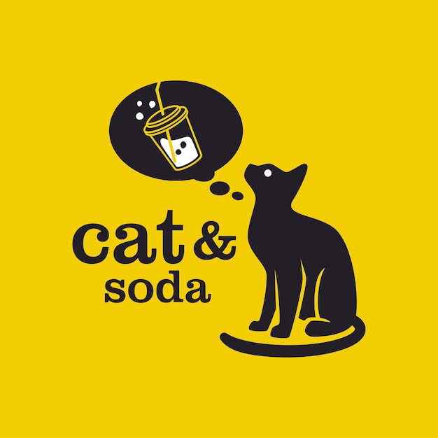 Logotipo de refresco de gato