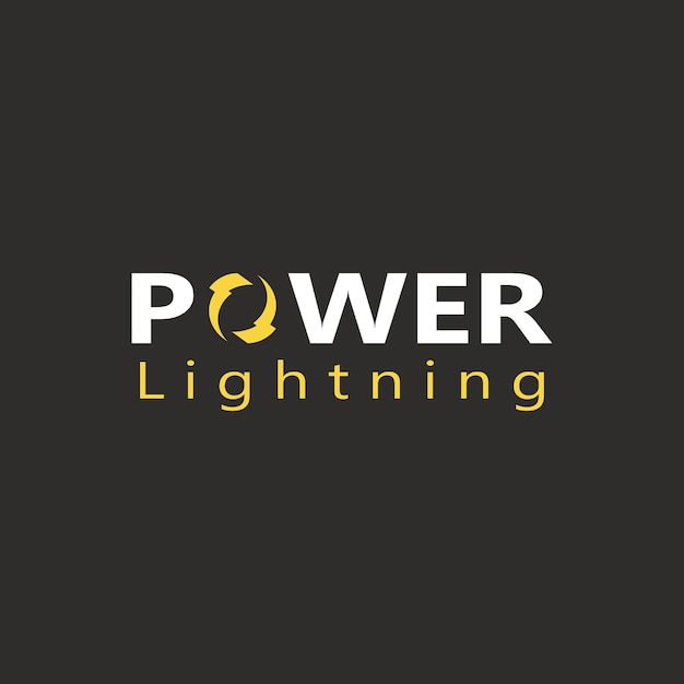 Logotipo de relámpago eléctrico utilizando el concepto de diseño de ilustración vectorial moderna