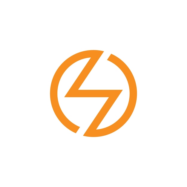 Logotipo de relámpago Energía eléctrica Flash o símbolo de poder El concepto de velocidad rápido rápido rápido Vector ilustración clip art