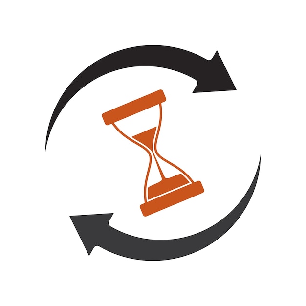 El logotipo del reloj de arena