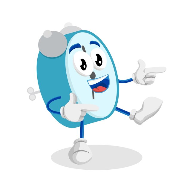 El logotipo del reloj, la mascota, la postura de salud.
