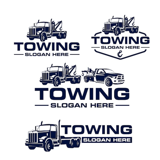 Logotipo de remolque de automóviles Logotipo perfecto para negocios relacionados con la automoción