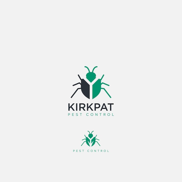 Logotipo de repelente de insectos sencillo y moderno.