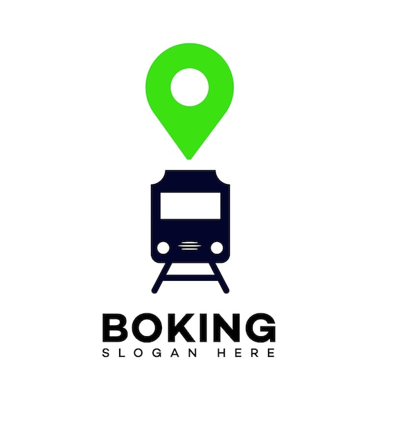 Logotipo de reserva de trenes Icono de marca Signo de identidad Símbolo