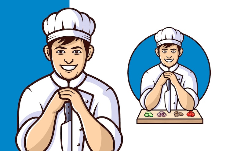 Vector logotipo del restaurante master chef