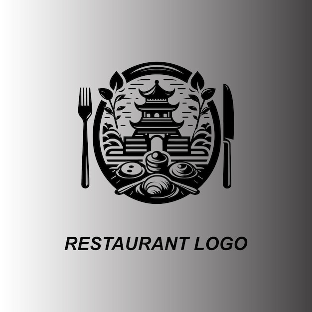 un logotipo para un restaurante que dice el logotipo del restaurante en él
