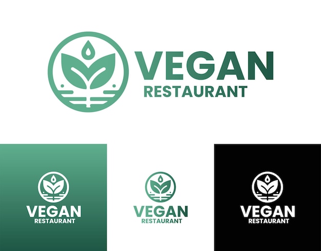 Logotipo del restaurante vegano