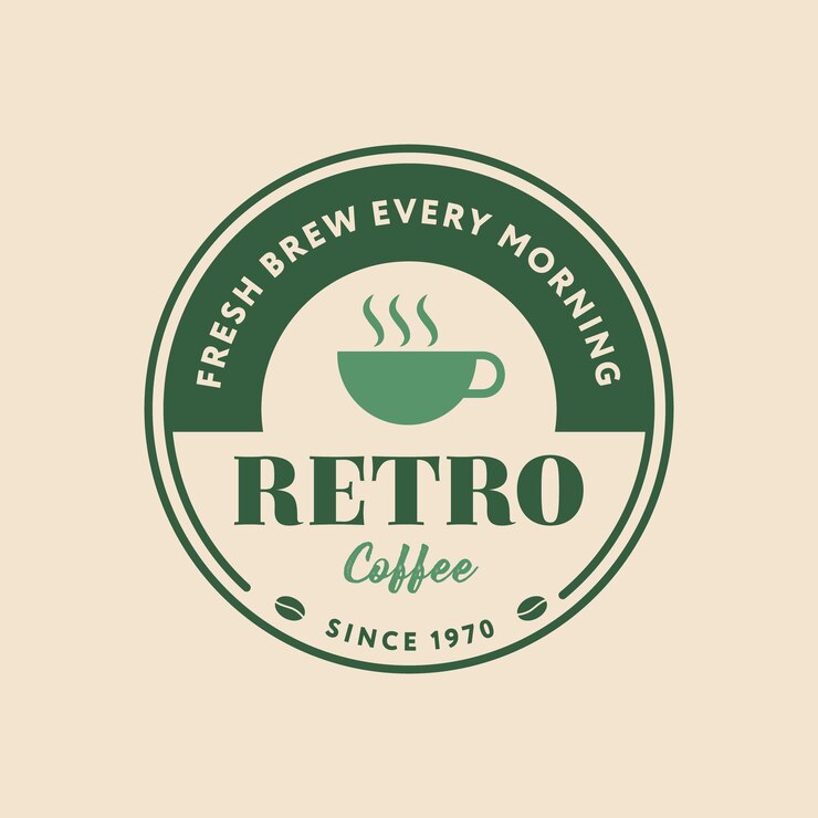 Vector logotipo retro con estilo vintage