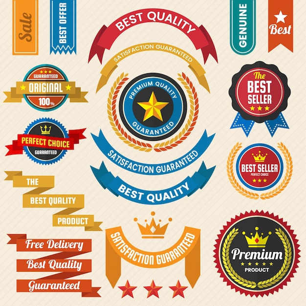 Vector logotipo retro vintage para banner