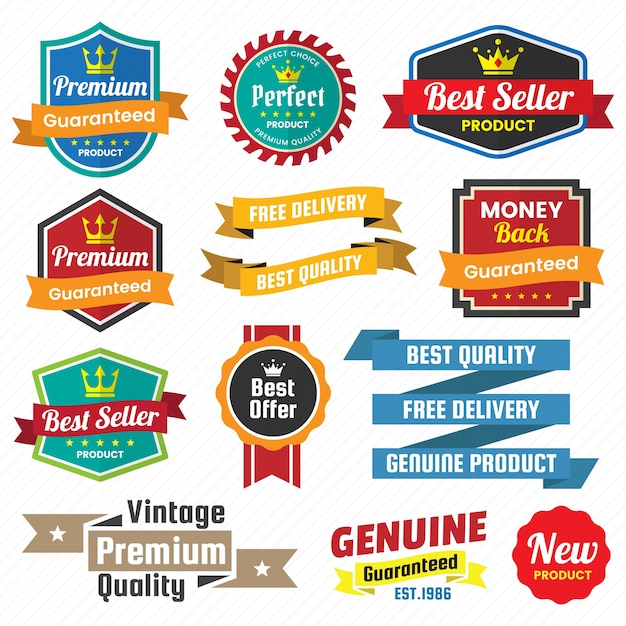 Vector logotipo retro vintage para banner