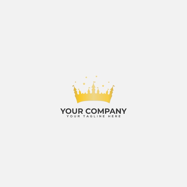 logotipo del rey del evento y festival