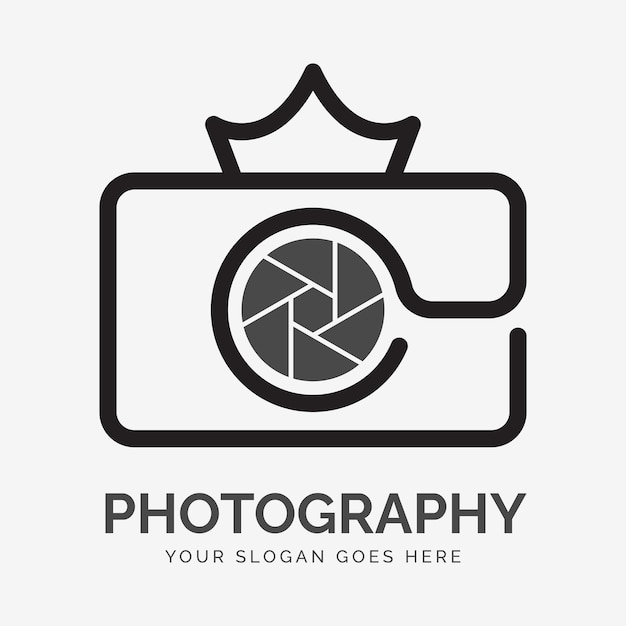 Logotipo del rey de la fotografía