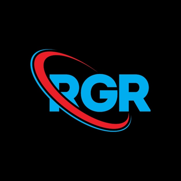 Logotipo RGR RGR letra RGR letra diseño logotipo iniciales RGR logotipo vinculado con círculo y mayúscula monograma logotipo RGR tipografía para negocios de tecnología y marca inmobiliaria