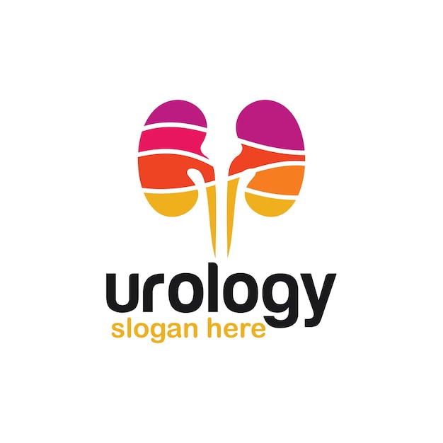 Logotipo de riñón. logotipo de urología