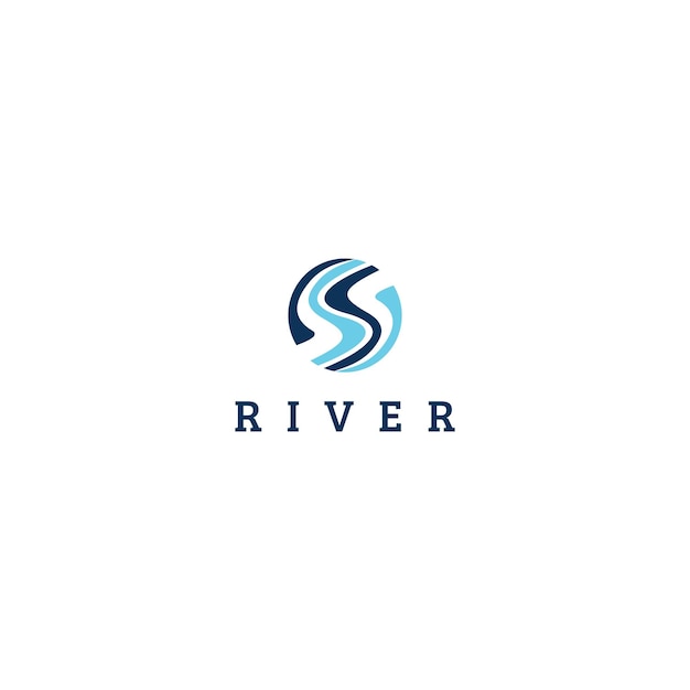 Vector logotipo del río s