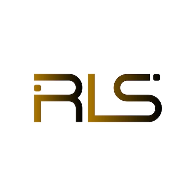El logotipo de RLS es una tipografía abstracta, un diseño vectorial moderno y minimalista.