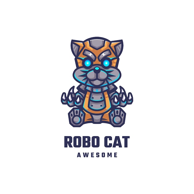 Logotipo de robo cat